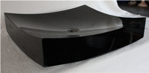 Absolute Black Granite -Shallow Square Sink
