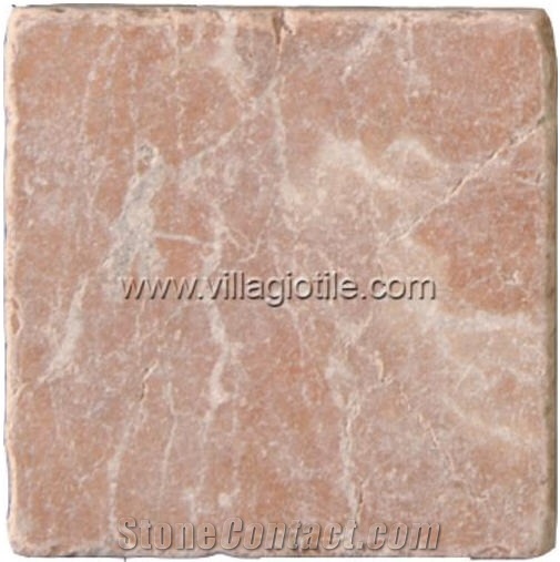 Rosso Alicante Marble Tumbled Slabs & Tiles, Spain Red Marble