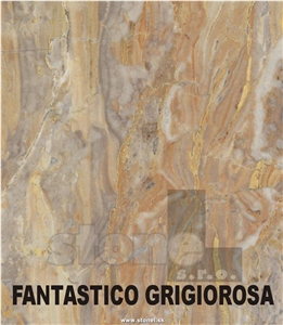 Fantastico Grigio Rosa Slabs & Tiles, Arabescato Orobico Marble Slabs & Tiles