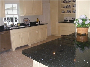 Emerald Pearl Granite Kitchen Top, Emerald Pearl Green Granite