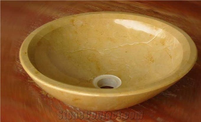 Sink - with Beige Marble