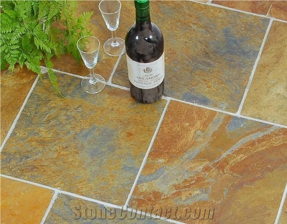 China Rust Slate Floor Tile
