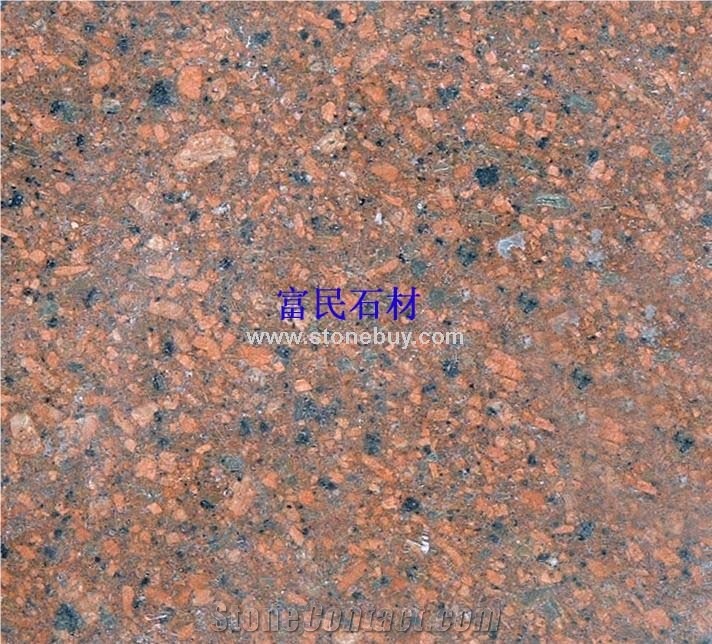 Thin Red Cuckoo Granite