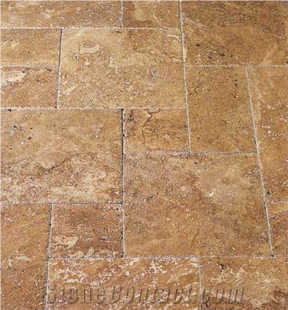Noce Travertine Pattern Slabs & Tiles, Turkey Brown Travertine