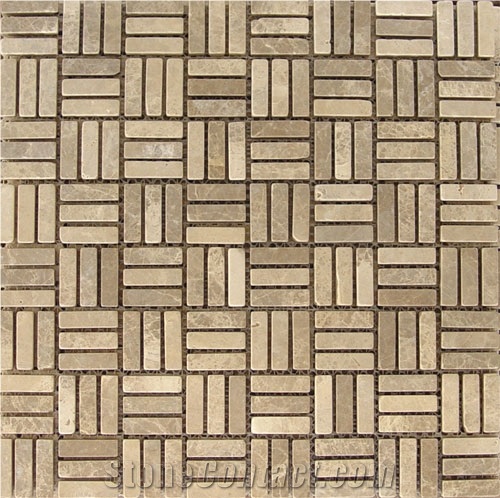 Brown Marble Mosaic Pattern