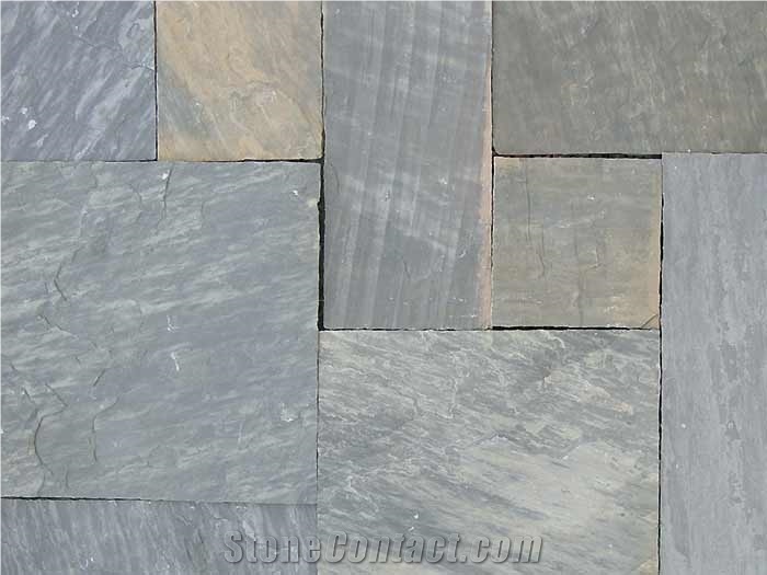 India Grey Sandstone Slabs & Tiles