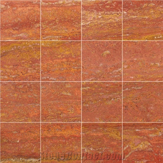 Arizona Red Travertine Slabs & Tiles, Turkey Red Travertine
