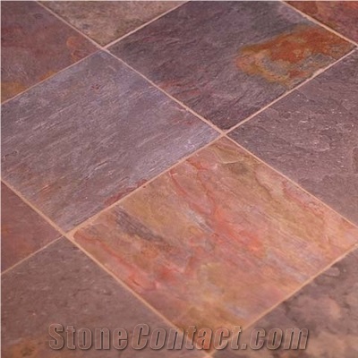 Kund Multicolor Slate Floor Tile