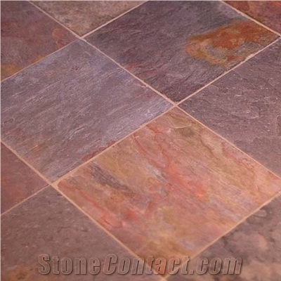 Kund Multicolor Slate Floor Tile From India Stonecontact Com Kund Multicolor Slate Floor Tile