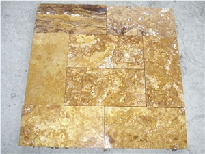 Denizli Yellow Travertine Pattern Tile