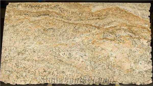 Juparana Cascadura Granite Slabs, Brazil Yellow Granite
