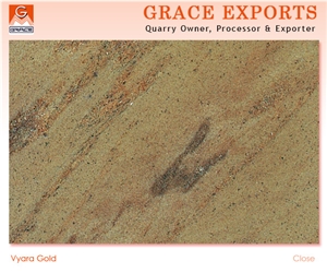 Vyara Gold Granite Slabs & Tiles, India Yellow Granite