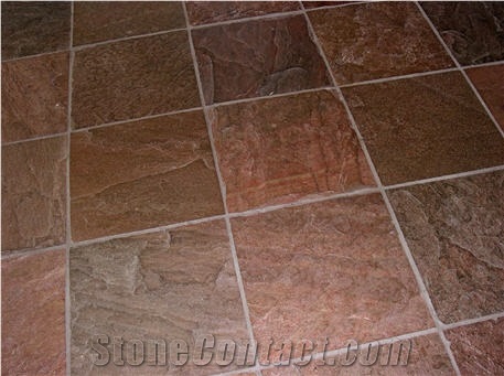 Copper Quartzite Floor Tile