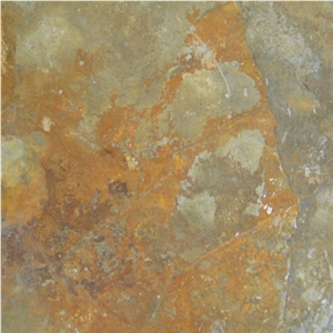 Rust Slate Slabs & Tiles, China Yellow Slate