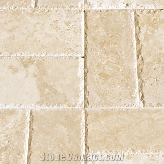 Afyon Dark Travertine Chiseled Edge tiles & slabs, tiles pattern, beige travertine flooring tiles, walling tiles  