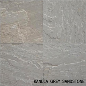Kandla Grey Sandstone Slabs & Tiles, India Grey Sandstone