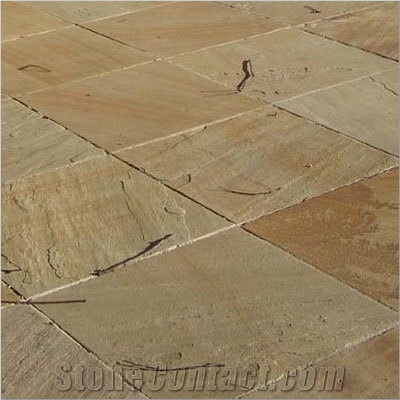 Mint Yellow Sandstone Floor Tile, India Yellow Sandstone