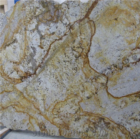 Sahara Gold Granite Slabs & Tiles, Brazil Yellow Granite