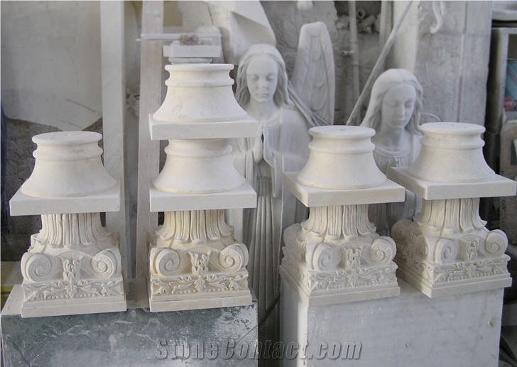 White Marble Columns and Capital