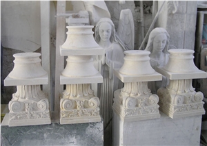 White Marble Columns and Capital