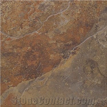 Copper Slate Slabs Tiles India Brown, Copper Slate Tile