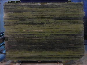 Verde Bamboo Granite Slabs & Tiles, Brazil Green Granite
