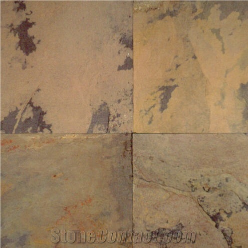 Autumn Mist Slate Slabs & Tiles, India Brown Slate