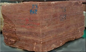 Iran Red Travertine Block