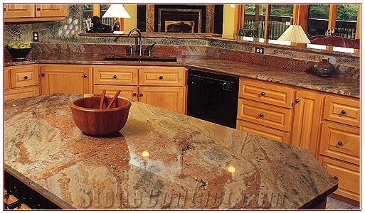 Yellow Granite Kitchen Worktops