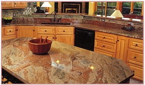 Yellow Granite Kitchen Worktops