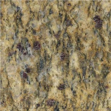 Giallo Santa Cecilia Granite Slabs & Tiles, Brazil Yellow Granite