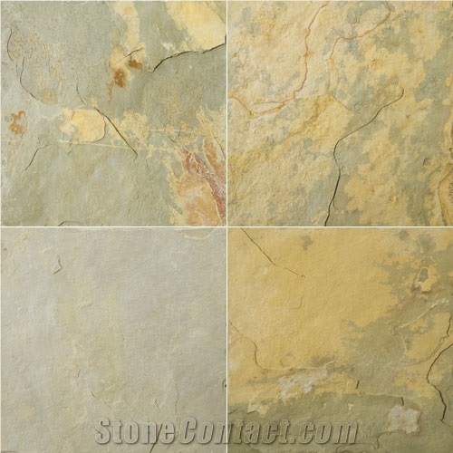 Aragon Gold Slate,Brazil Gold Slate Slabs & Tiles