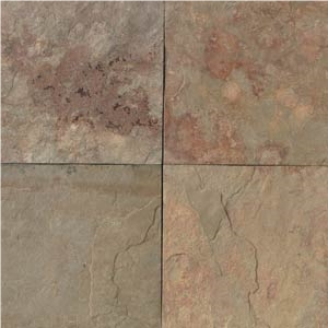 China Apricot Slate Slabs & Tiles, China Brown Slate