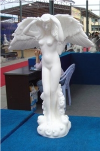 White Marble Statues,Angel Sculpture
