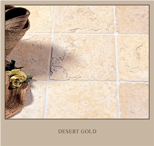 Desert Gold Limestone Floor Tile, Syria Yellow Limestone