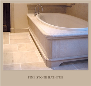 Jerusalem Stone Mix Limestone Bathtub