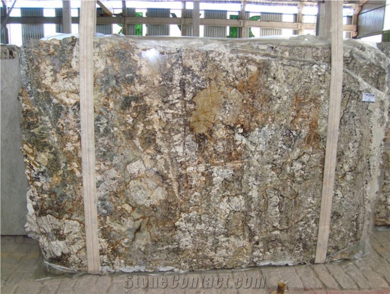 Minsk Gold Granite Slabs & Tiles, Brazil Yellow Granite