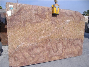 Sunshine Red Granite Slabs