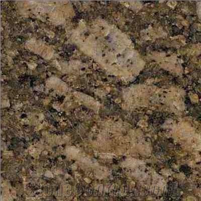 Giallo Fiorito Granite Slabs & Tiles, Brazil Yellow Granite