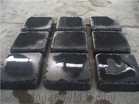 China Black Pearl Granite Paving Tile