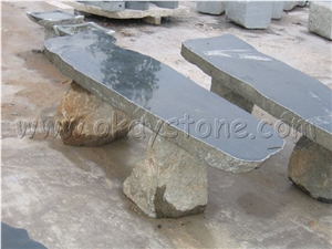 China Blue Stone Bench