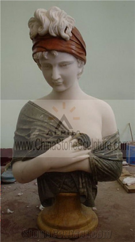 Hand Carved Marble Bust