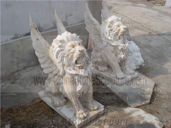 Marble Entry Sphinx Statue