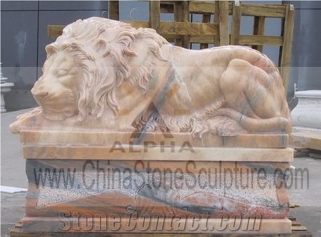 Sculpture Sleeping Lion (style No. SA-028)