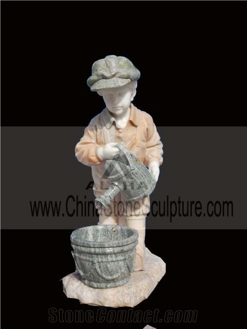 Supply Hand Carved Natural Stone Statue Fountains