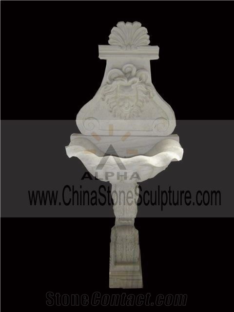 Supply Hand Carved Natural Stone Wall Fountains