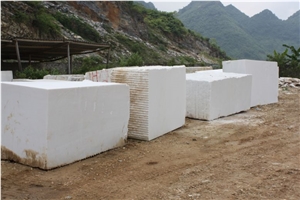 White Crystal Marble Block