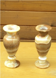Gold Alabaster Vases