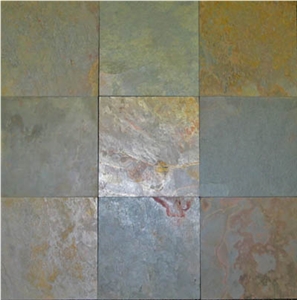 Rajah Multicolor Slate Slabs & Tiles
