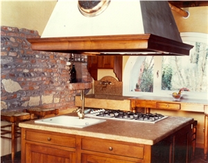 Kitchen Renovation and Design, Yellow Marble Kitchen Renovation